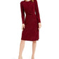 Alfani Women's Tonal Twist Waist Dress Red Size XX-Large