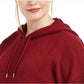 Ideology Women's Plus Warm Up Side Zip Hoodie Red Size 2X