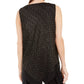 Alfani Women's Metallic Pointed-Hem Top Black Size X-Large