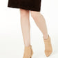 Charter Club Women's Corduroy Tummy Control Skirt  Brown Size 18