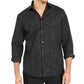 Alfani Men's Shirt Button Front Metallic Chevron S Black Size Small