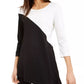 Alfani Women's Petite Colorblock Tunic Black Size X-Large