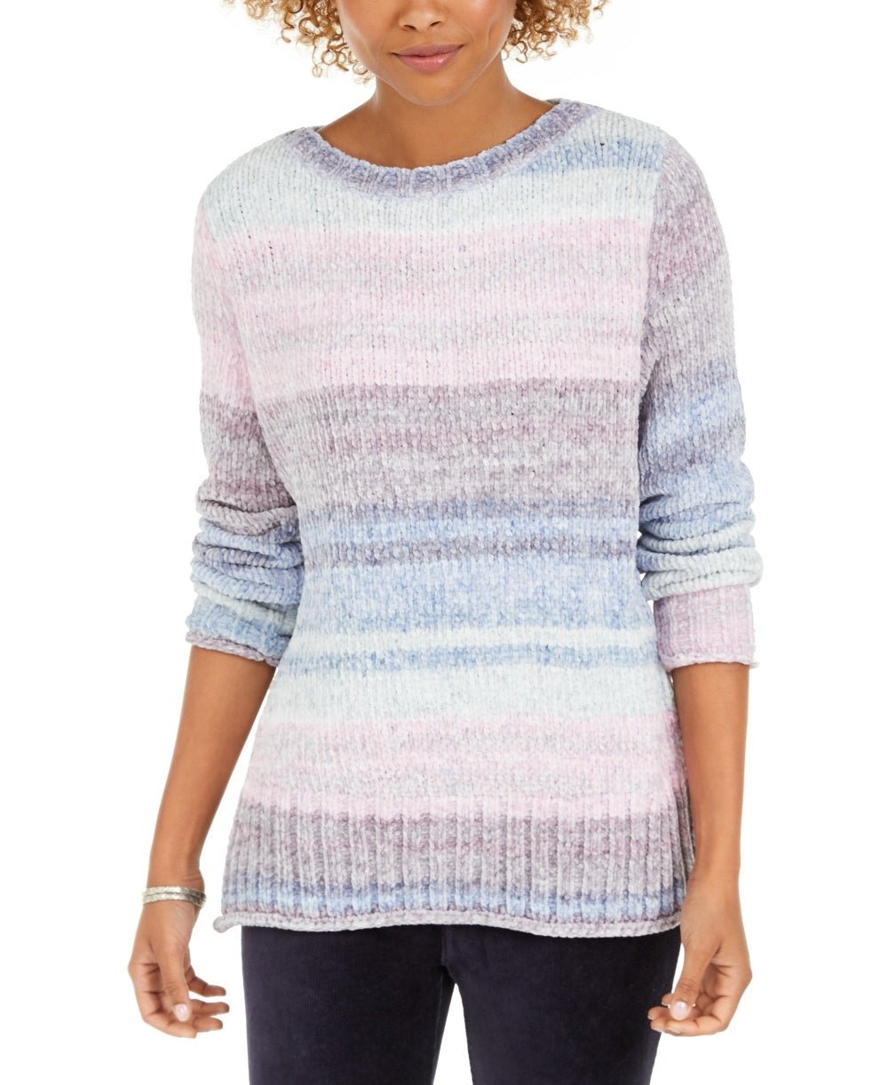 Style & Co Women's Chenille Space Dyed Sweater  Multi Size X-Small