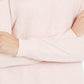 Maison Jules Women's Chenille V Neck Pullover Sweater Pink Size Small