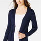 Maison Jules Women's Open-Front Cardigan Sweater Blue Size X-Small