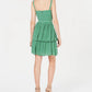 Bar III Women's Printed Ruffled Dress Green Size 8