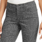 Style & Co Women's Curvy-Fit Skinny Printed Jeans Gray Size SQUARE 18