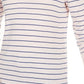 Maison Jules Women's Skinny-Striped Pullover Sweater Pink Size Large