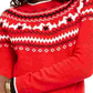Charter Club Women's Scottie Fair Isle Sweater Red Size XX-Large