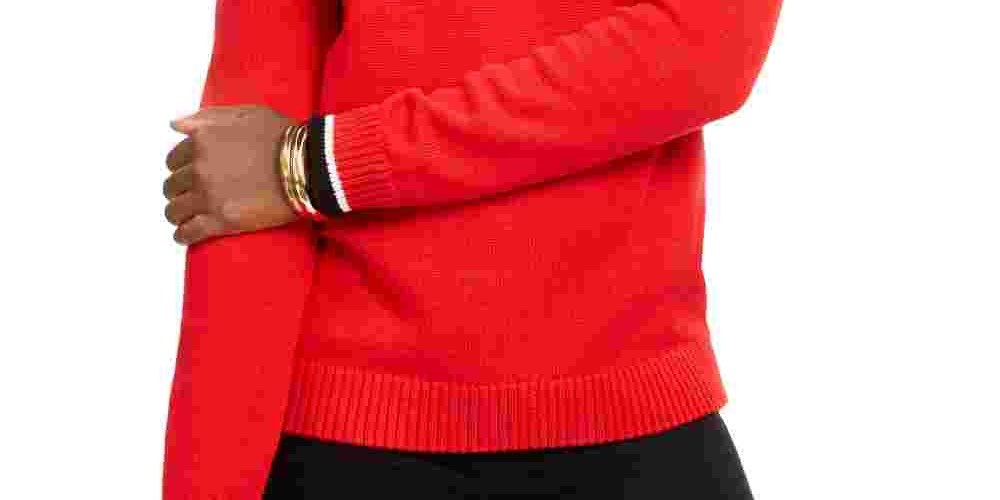Charter Club Women's Scottie Fair Isle Sweater Red Size XX-Large