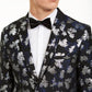 INC International Concepts Men's Slim Fit Metallic Jacquard Blazer Navy Size Small