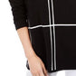 Alfani Women's Grid-Pattern Sweater Black Size Medium