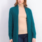 Charter Club Women's Shawl-Collar Open-Front Cardigan Dark Green Size Medium