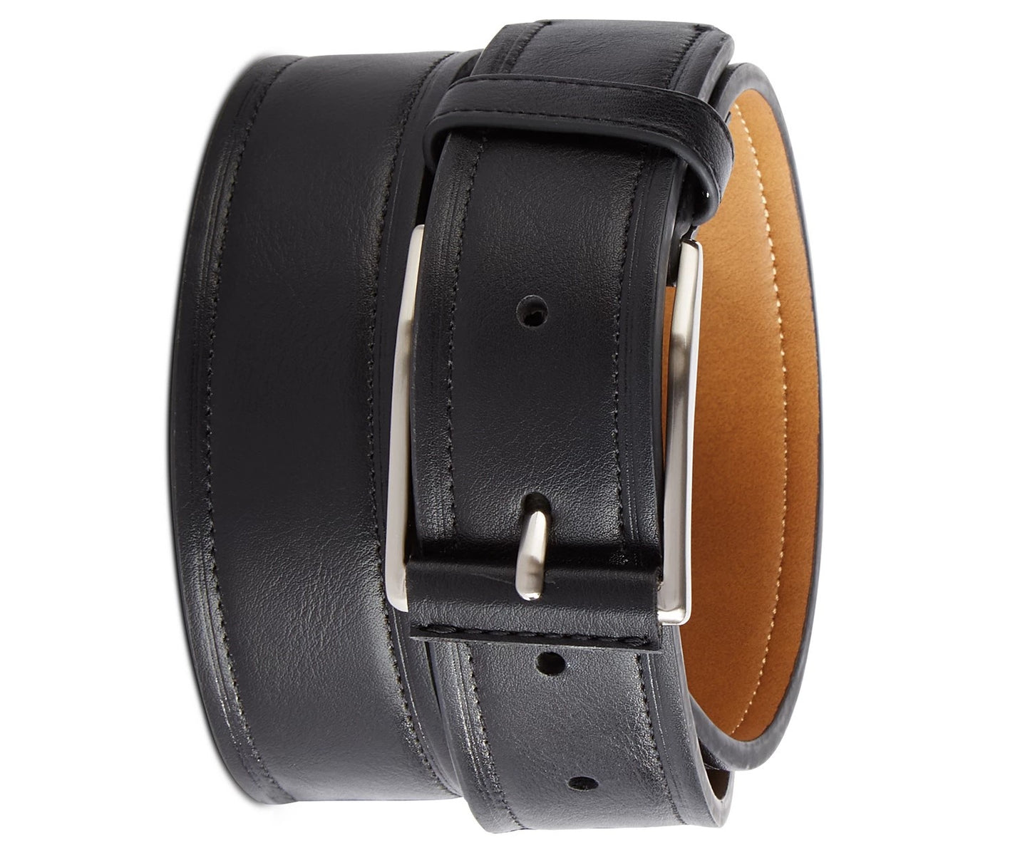 Club Room Men's Beveled-Edge Belt Black Size Small
