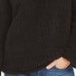 Style & Co Women's Sherpa Cowl-Neck Sweater Black Size X-Large