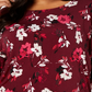 Alfani Women's Plus Size Printed 3-4-Sleeve Top Red Size 0X