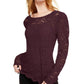 INC International Concepts Women's Lace Top Red Size Large