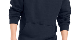 ID Ideology Men's Heather Long Sleeve Draw String Pullover Sweater Blue Size Large