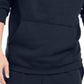 ID Ideology Men's Lightweight Long Sleeve Classic Fit Fleece Lined Sweater Blue Size Medium