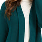 Charter Club Women's Cotton Open-Front Cardigan Dark Green Size X-Large