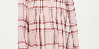 Style & Co Women's Plaid Split-Neck Top Bright Red Size X-Small