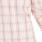Charter Club Women's Plaid Cotton Button Up Shirt Pink Size Petite Small-Medium