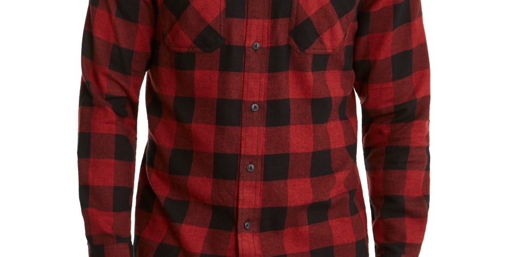 American Rag Men's Shirt Large Austin Check Longsleeve Red Size Large