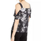 INC International Concepts Women's  Cold-Shoulder Top Black Size Medium