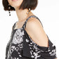 INC International Concepts Women's  Cold-Shoulder Top Black Size Medium