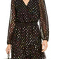 INC International Concepts Women's Rainbow Jacquard Mini Dress Black Size Small