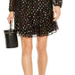 INC International Concepts Women's Rainbow Jacquard Mini Dress Black Size Small