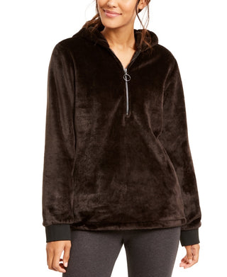 Ideology Women's Black Zip Up Jacket Black Size Large