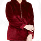 Ideology Women's Zip Up Jacket Red Size 2X