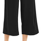 Alfani Women's Tie Front Culotte Pants Black Size 12