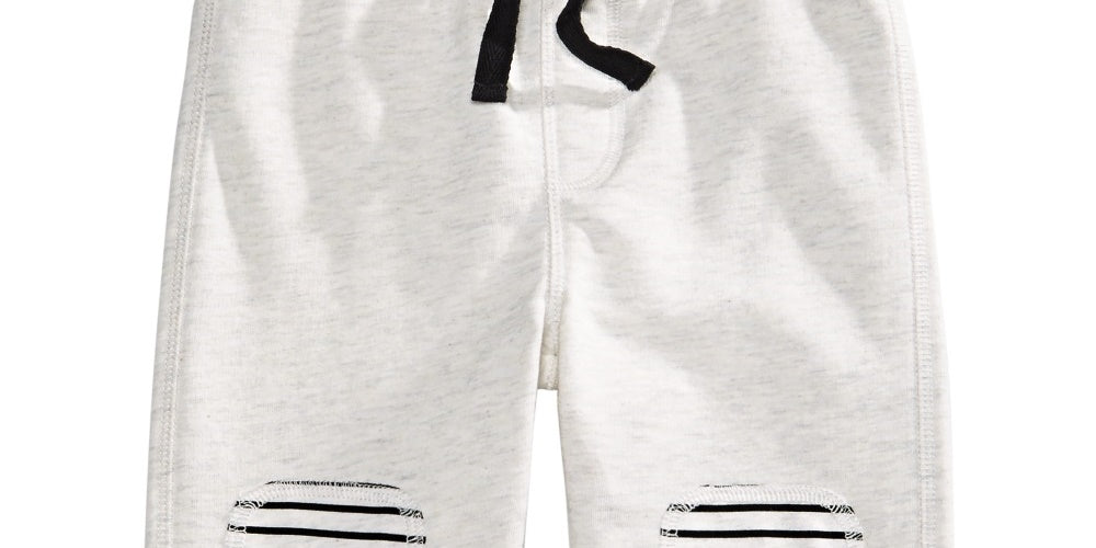 First Impressions Baby Boys Knee Patch Jogger Pants  White Size 18MOS