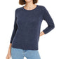 Maison Jules Women's Flecked Sweater Blue Size Large