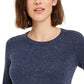 Maison Jules Women's Flecked Sweater Blue Size Large