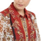 INC International Concepts Women's Scarf-Print Blouse  Red Size Medium