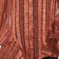 INC International Concepts Women's Ruffled Snake-Embossed Top Orange Size Small