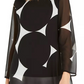 Alfani Women's Printed Sheer Tunic Black Size Small
