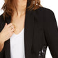 INC International Concepts Women's Lace Peplum Blazer Black Size Small