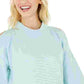 Ideology Women's Cold Shoulder Vented Top Green Size Large