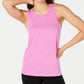 Ideology Women's Mesh-Back Tank Top Purple Size Medium
