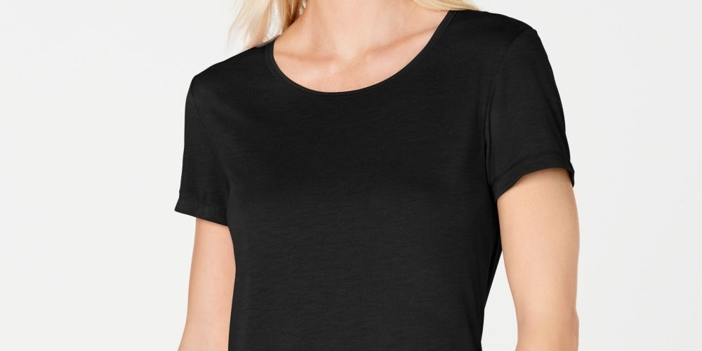 Ideology Women's Tie-Back T-Shirt  Black Size X-Small