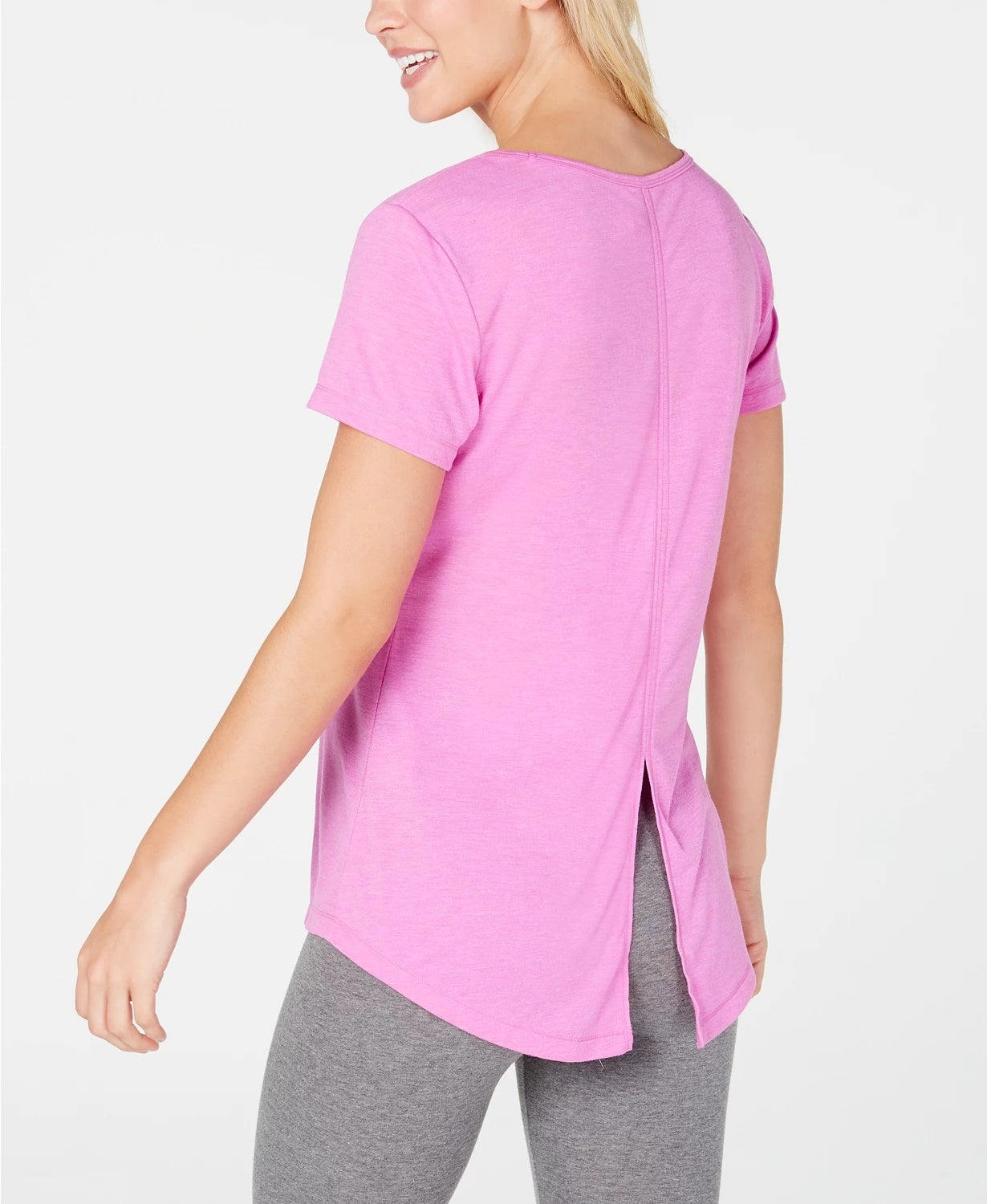 Ideology Women's Tie-Back T-Shirt  Purple Size X-Large