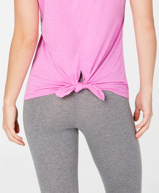 Ideology Women's Tie-Back T-Shirt  Purple Size X-Large