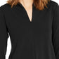 Alfani Women's Solid High Neck Tunic Top Black Size X-Small