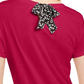 Maison Jules Women's Tie-Back Solid T-Shirt  Dark Red Size Large