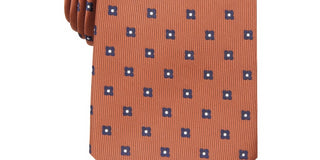 Club Room Men's Classic Neat Tie Orange Size Regular