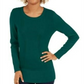 Style & Co Women's Mixed Stitch Sweater Green Size XX-Large